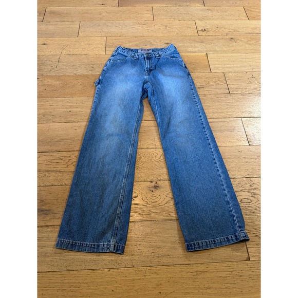 Vintage Silver Big Fit Jeans Men's 29x33 Blue Denim Carpenter Authentic Vintage - Picture 1 of 10